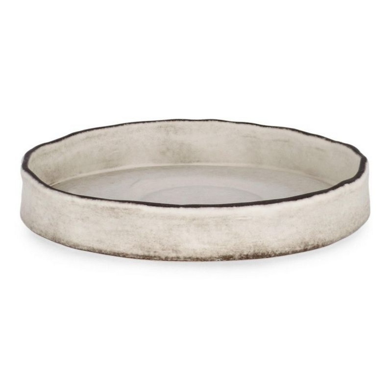 Piatto decorativo Nikos fatto a mano in gres, una perfetta idea regalo per la casa